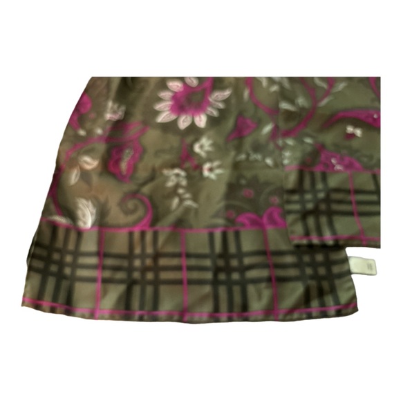 Burberry Brown and Pink Checkered Scarf - Picture 7 of 7